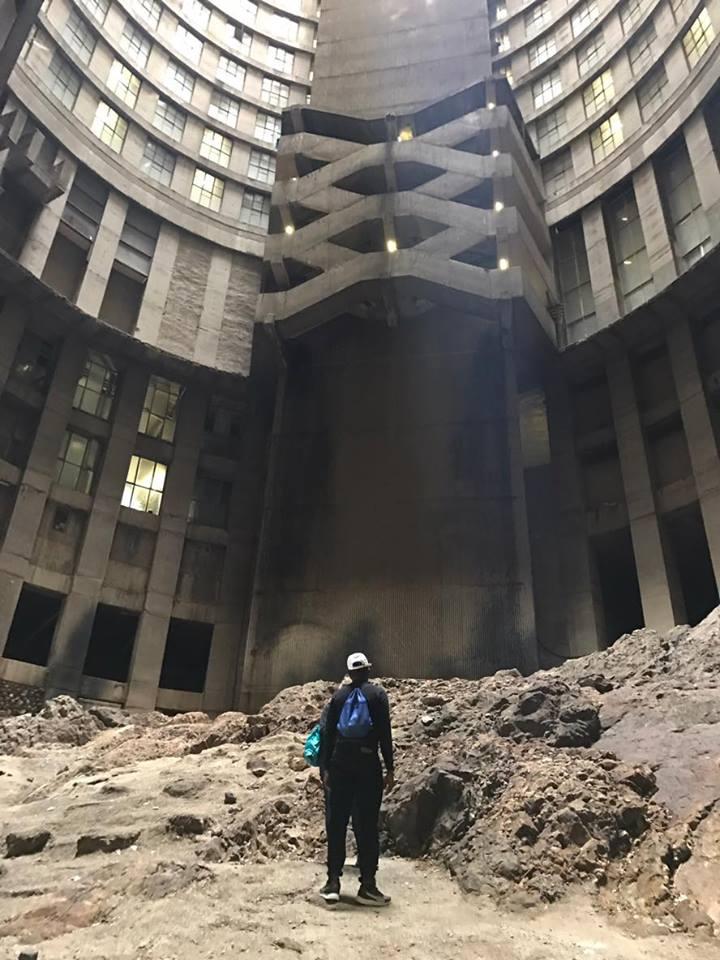 Tours take you to the bottom of the tower, sculpted from the rock