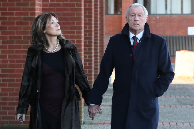Chris Tarrant and girlfriend Jane Bird arrive at Reading Magistrates' Court