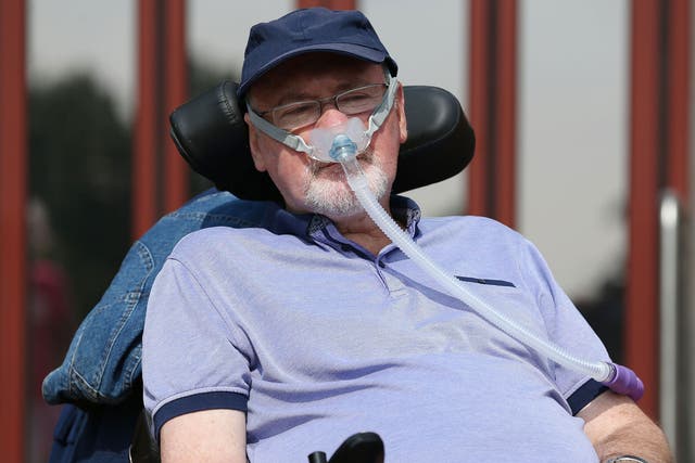 Noel Conway has won the right to continue his legal fight over his wish for a ‘peaceful and dignified’ death