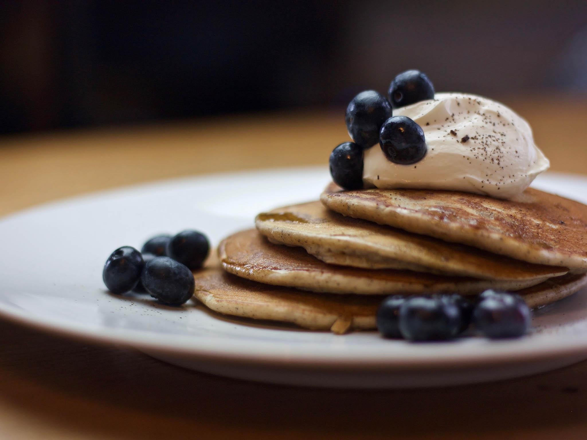 Pancakes infused with Japanese smoked green tea is one of the highlights on the menu