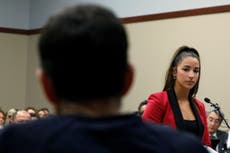 Courtroom applauds as Aly Raisman tells Nassar: ‘You are pathetic’