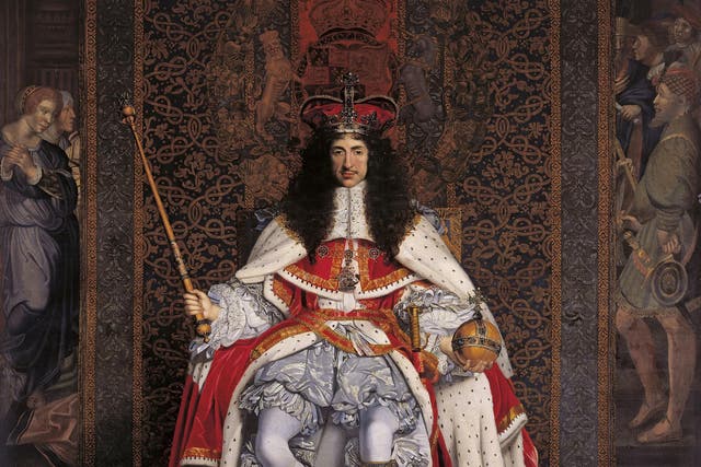 'Charles II' (1671) by John Michael Wright, part of the Royal Collection
