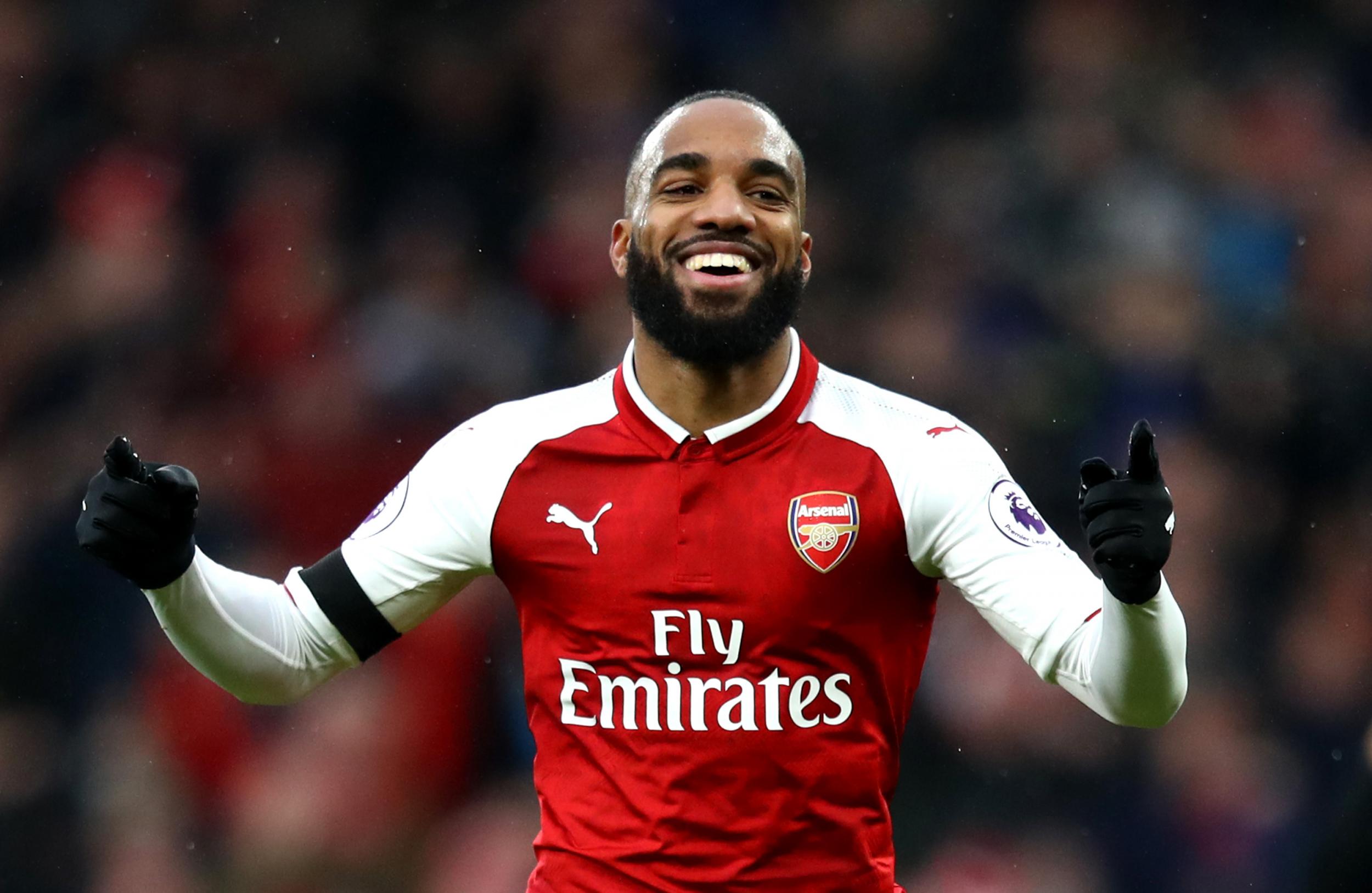 Lacazette scored the fourth to end his recent drought in front of goal