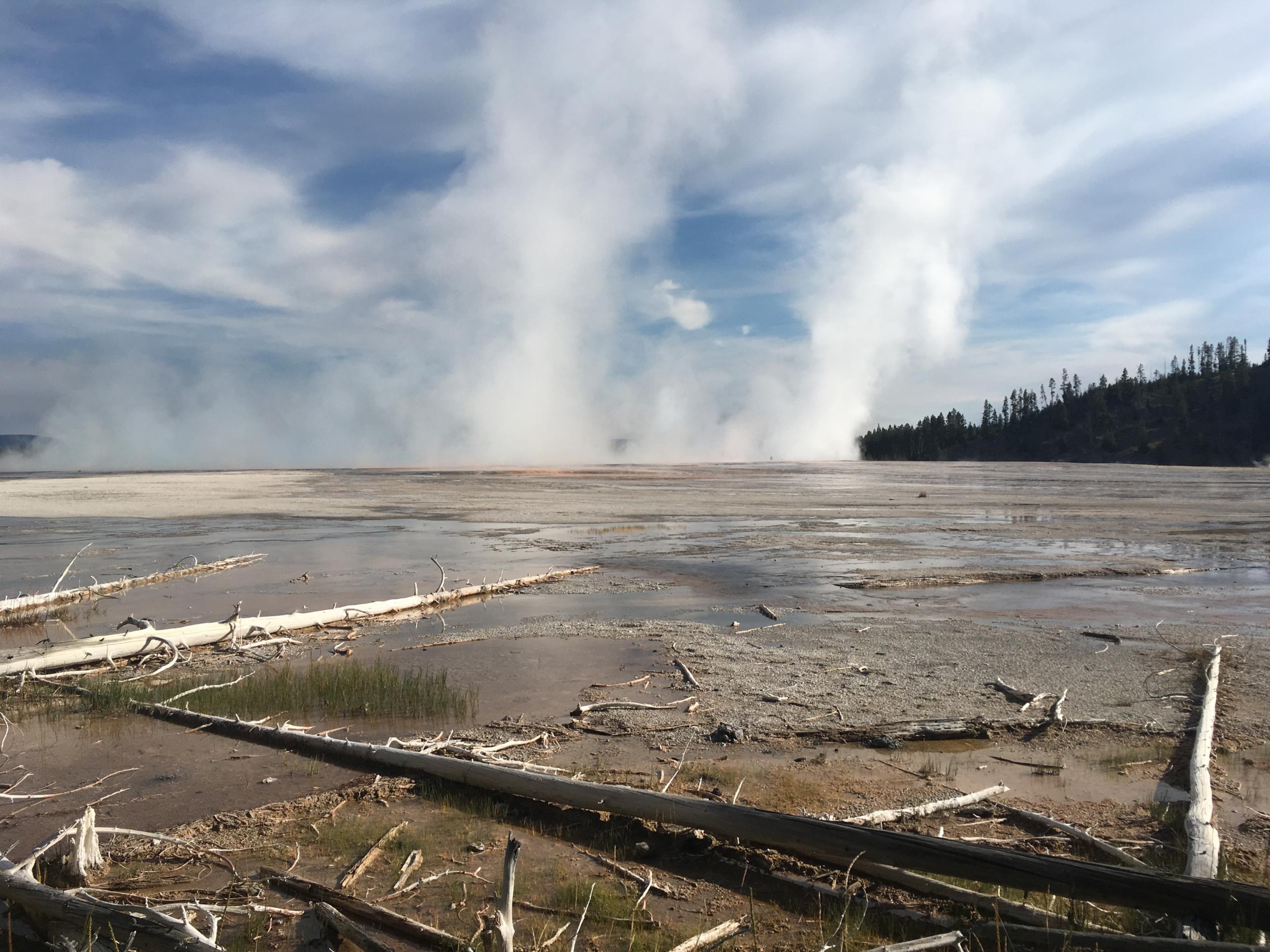 Steamed up: as the row in Washington DC continues, access to parks such as Yellowstone is uncertain