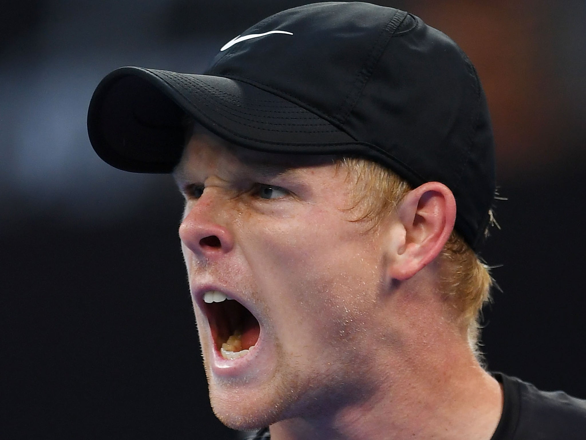 Edmund showed his emotion with the victory