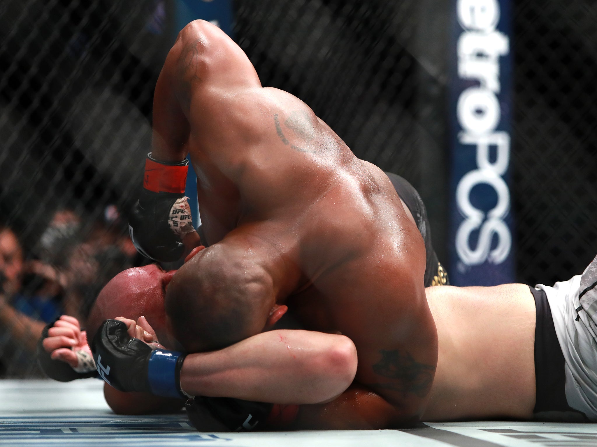 Cormier dominated Oezdemir until the fight was stopped in the second round