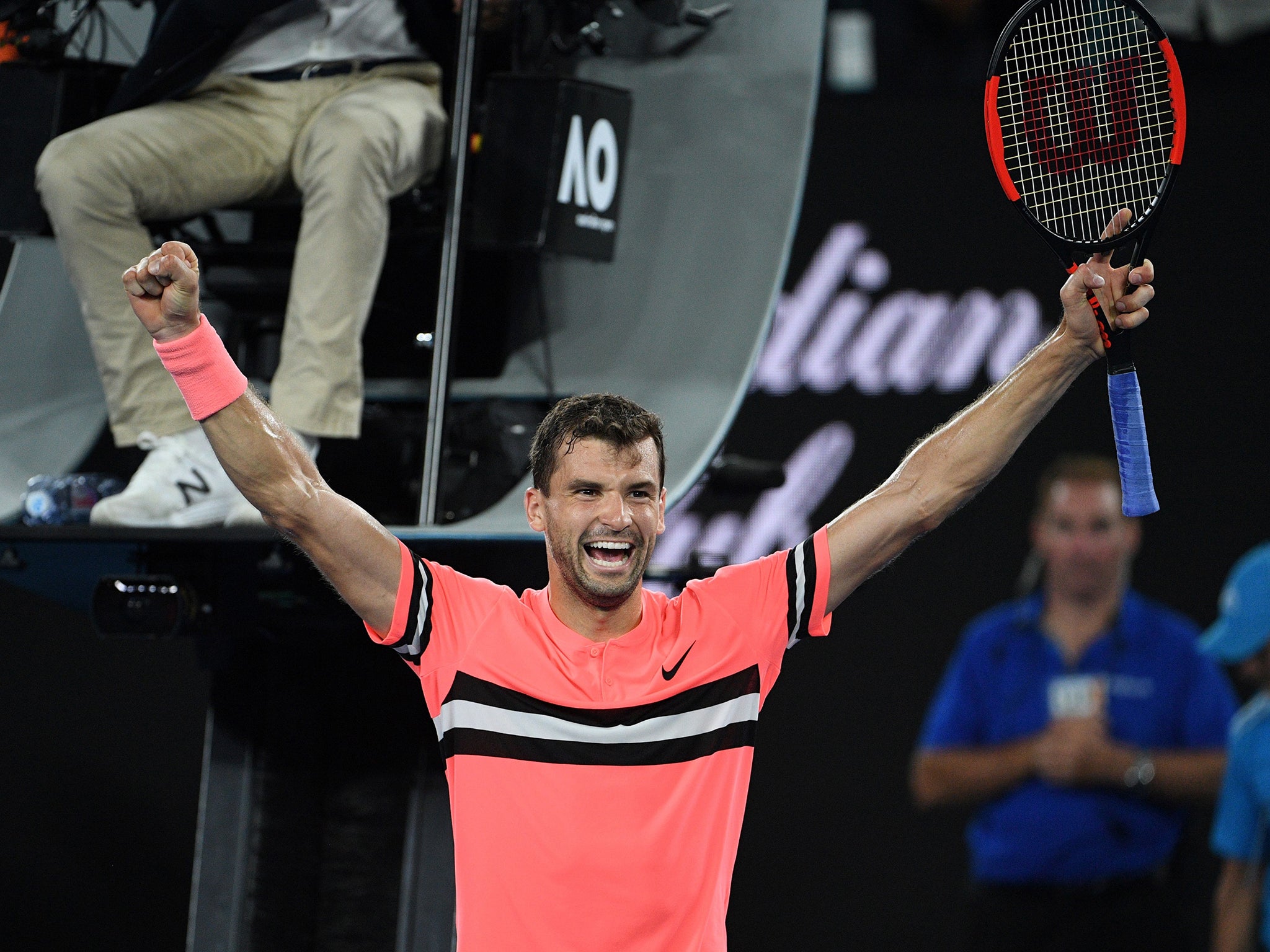 Grigor Dimitrov beat Nick Kyrgios to set up a quarter-final against Edmund