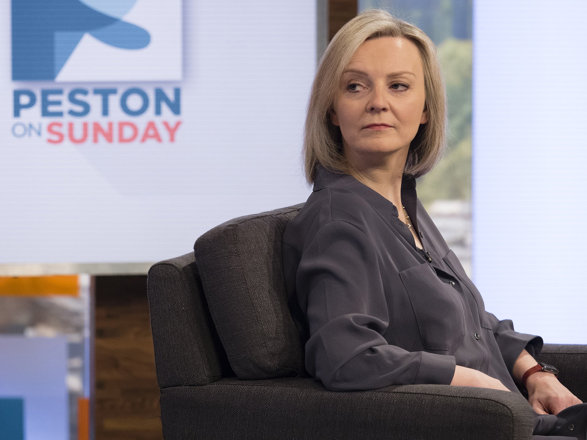 We left out the word 'not' in a story referring to Liz Truss