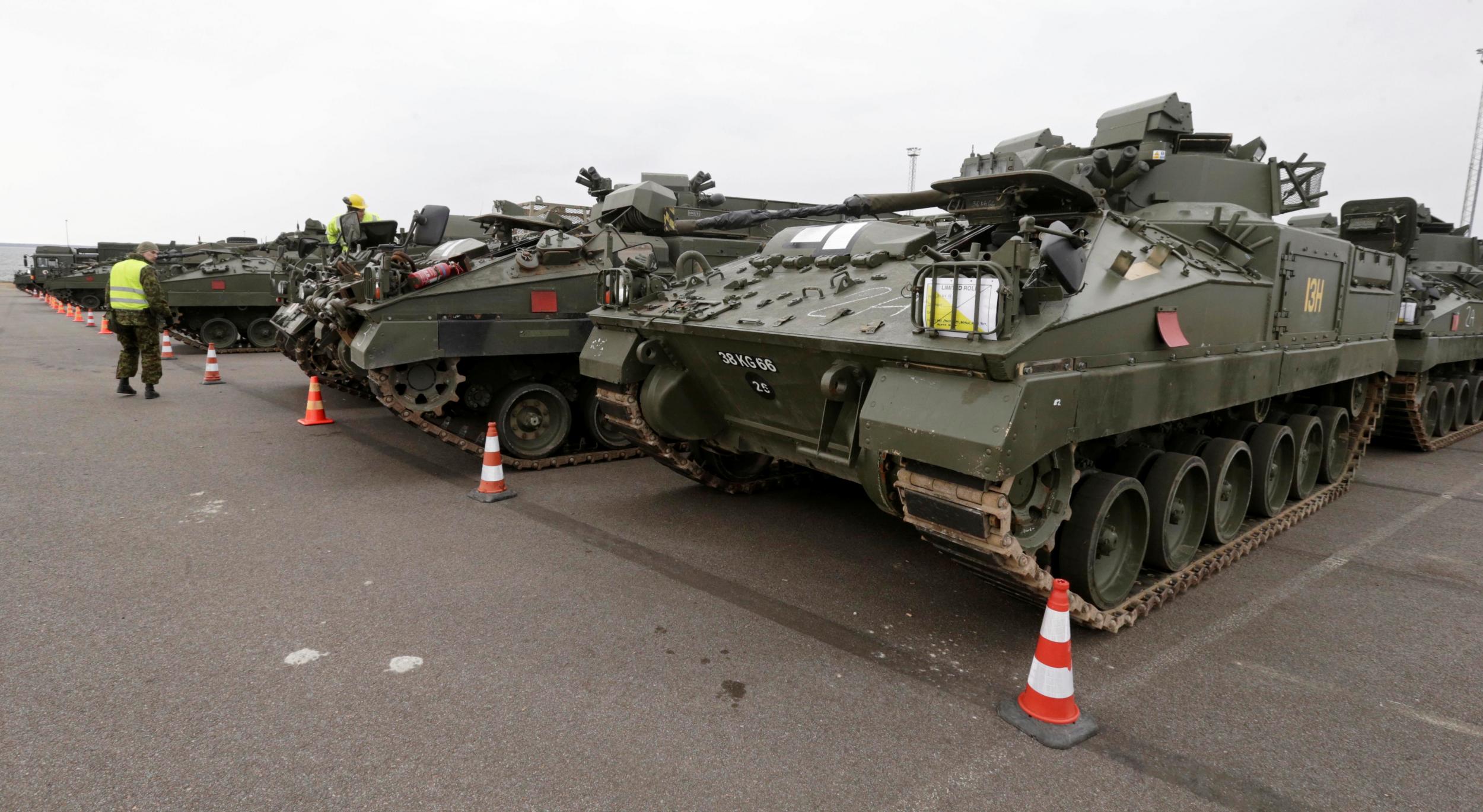 Warrior armoured fighting vehicles in Estonia are just one example of the UK's military contributions to the continent