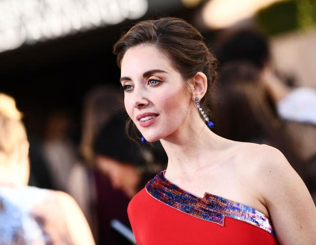 Alison Brie on the red carpet at the Screen Actors Guild Awards, 2018