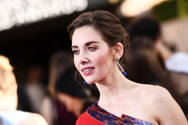 Alison Brie on the red carpet at the Screen Actors Guild Awards, 2018