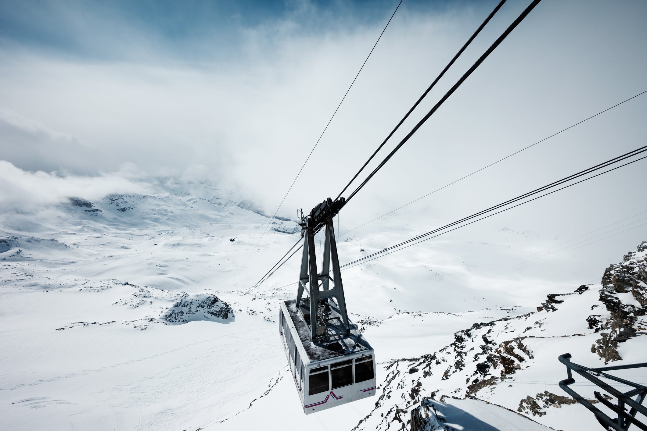 Zermatt in Switzerland is popular with skiers, but heavy snowfall has left many stranded
