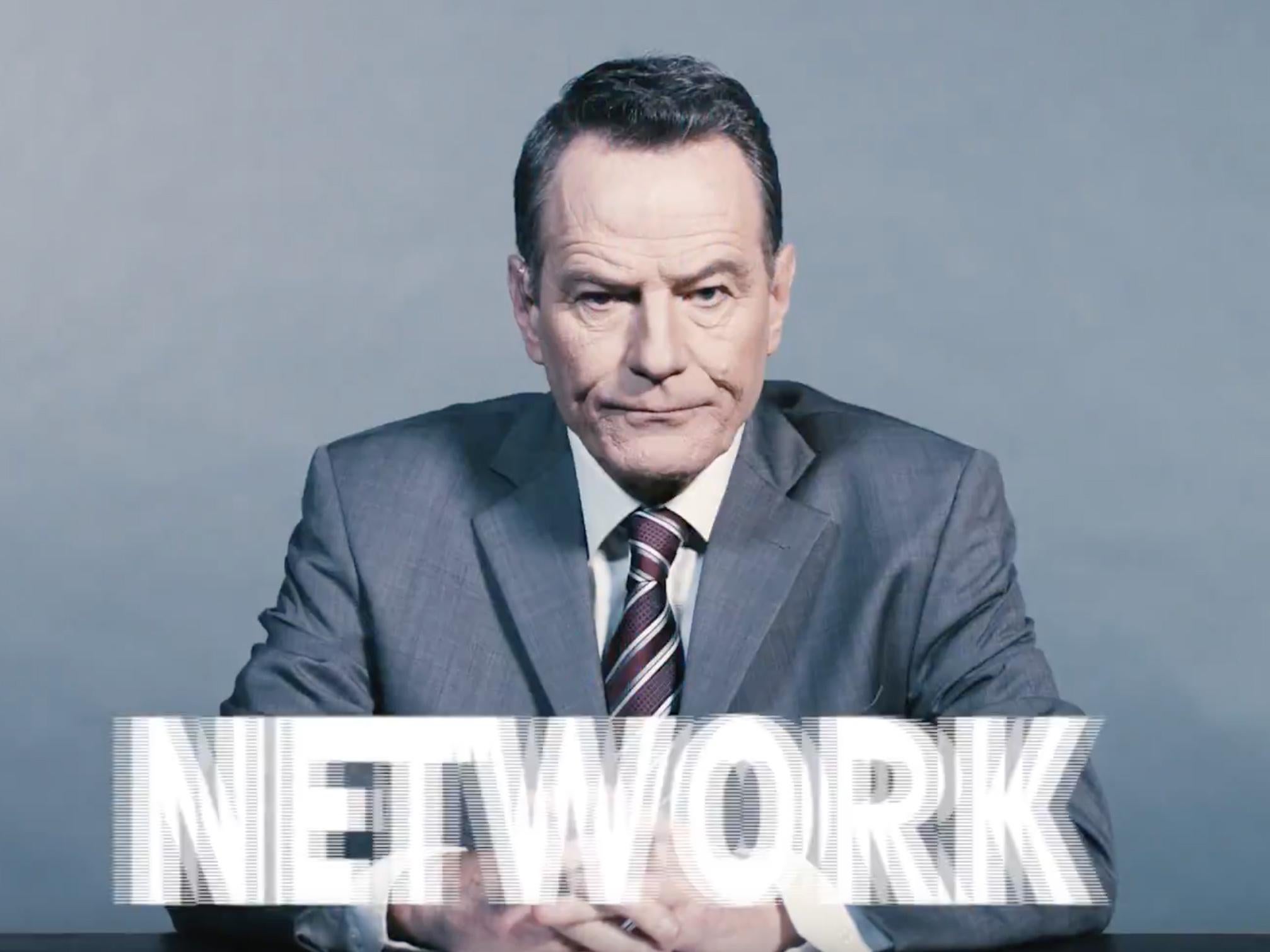 The actor can currently be found on the London stage in a lauded adaptation of ’Network’, playing TV anchor Howard Beale