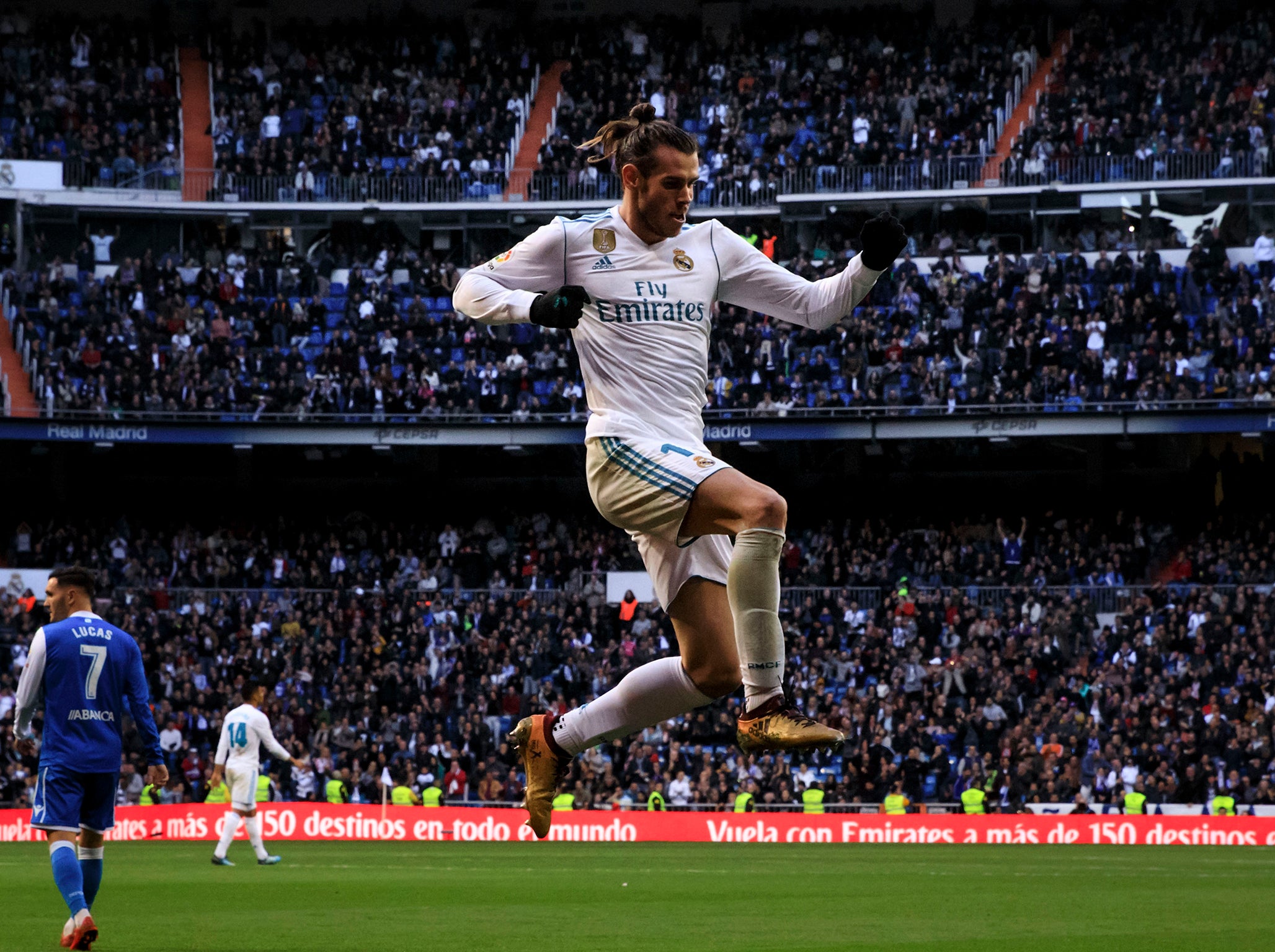Bale departed to a standing ovation