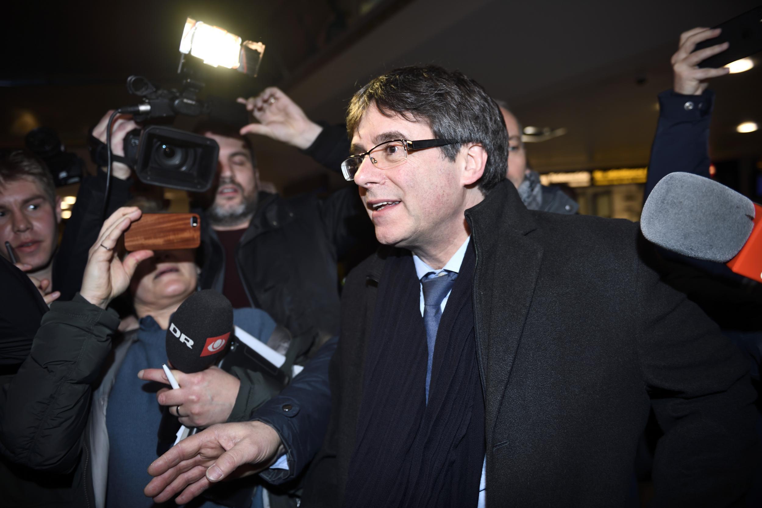 Mr Puigdemont is currently in self-imposed exile in Belgium
