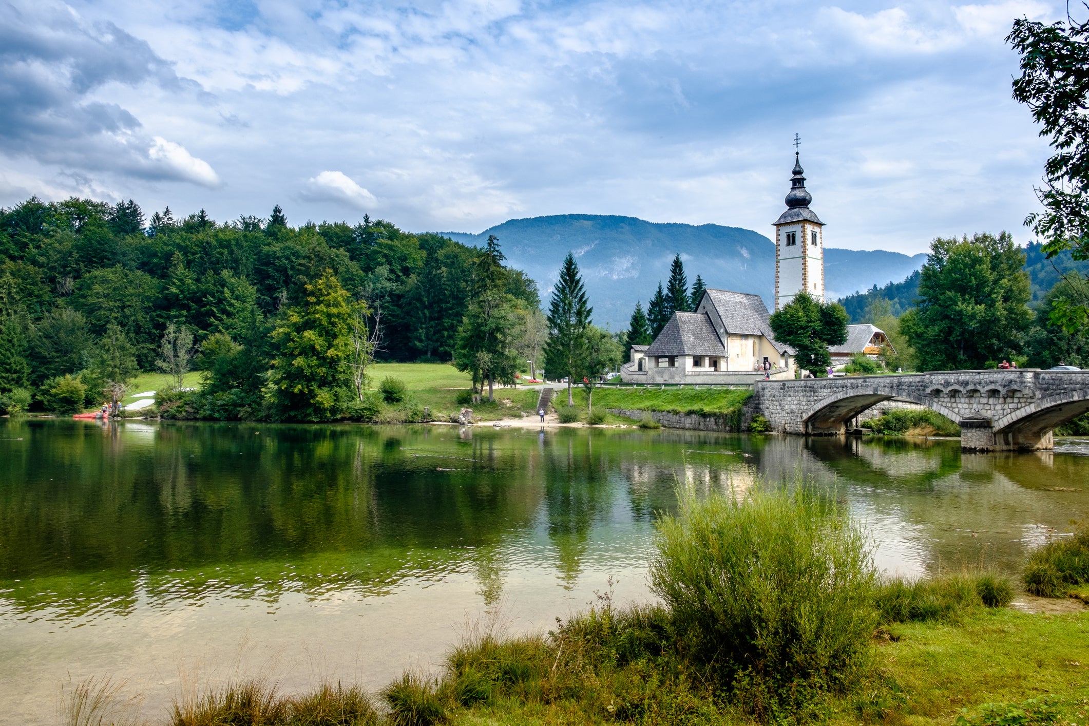 Lake Bohinj, just a short drive from Ljubljana (Getty/iStock)