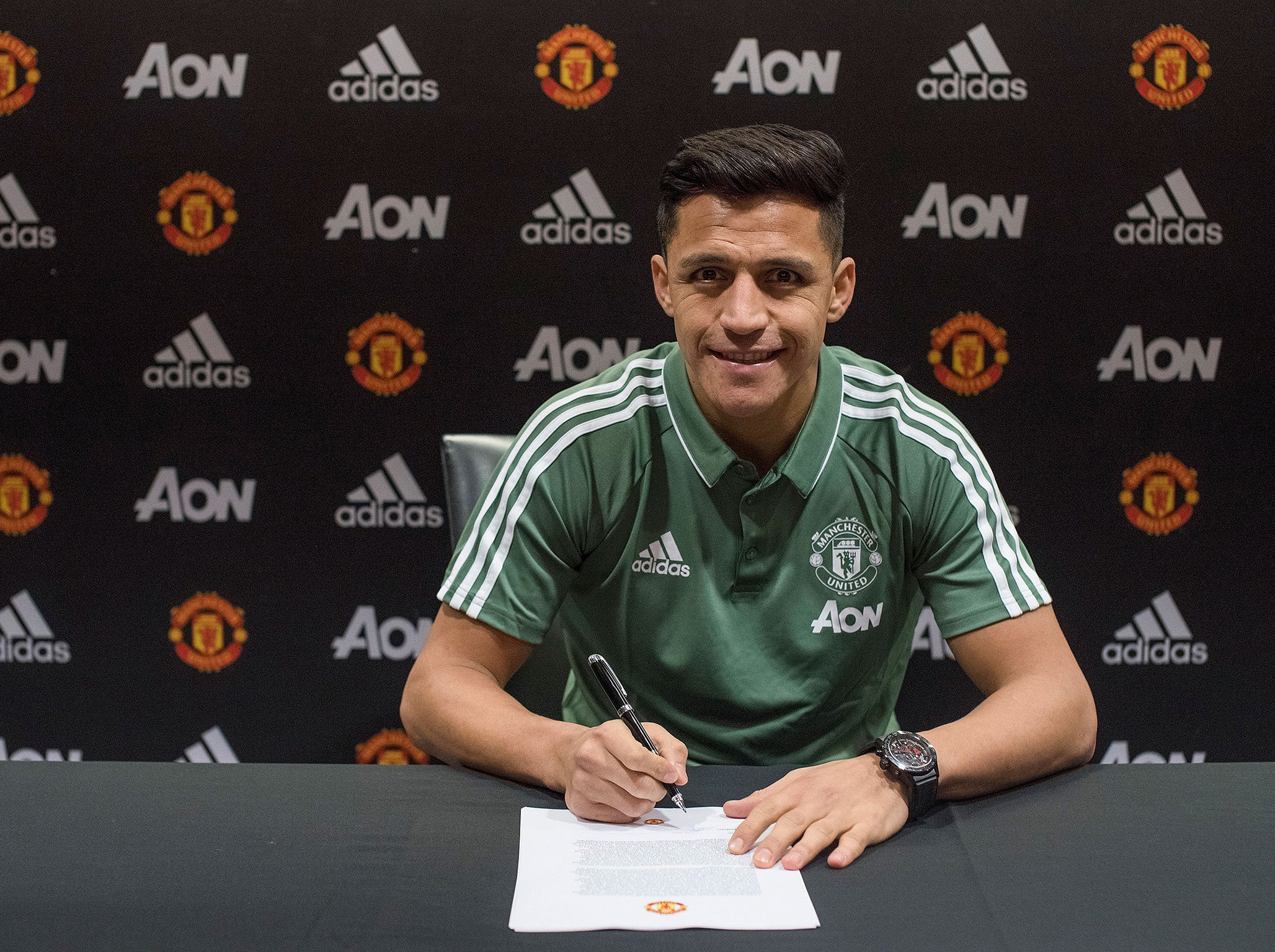 Alexis Sanchez has signed a four-and-a-half year contract