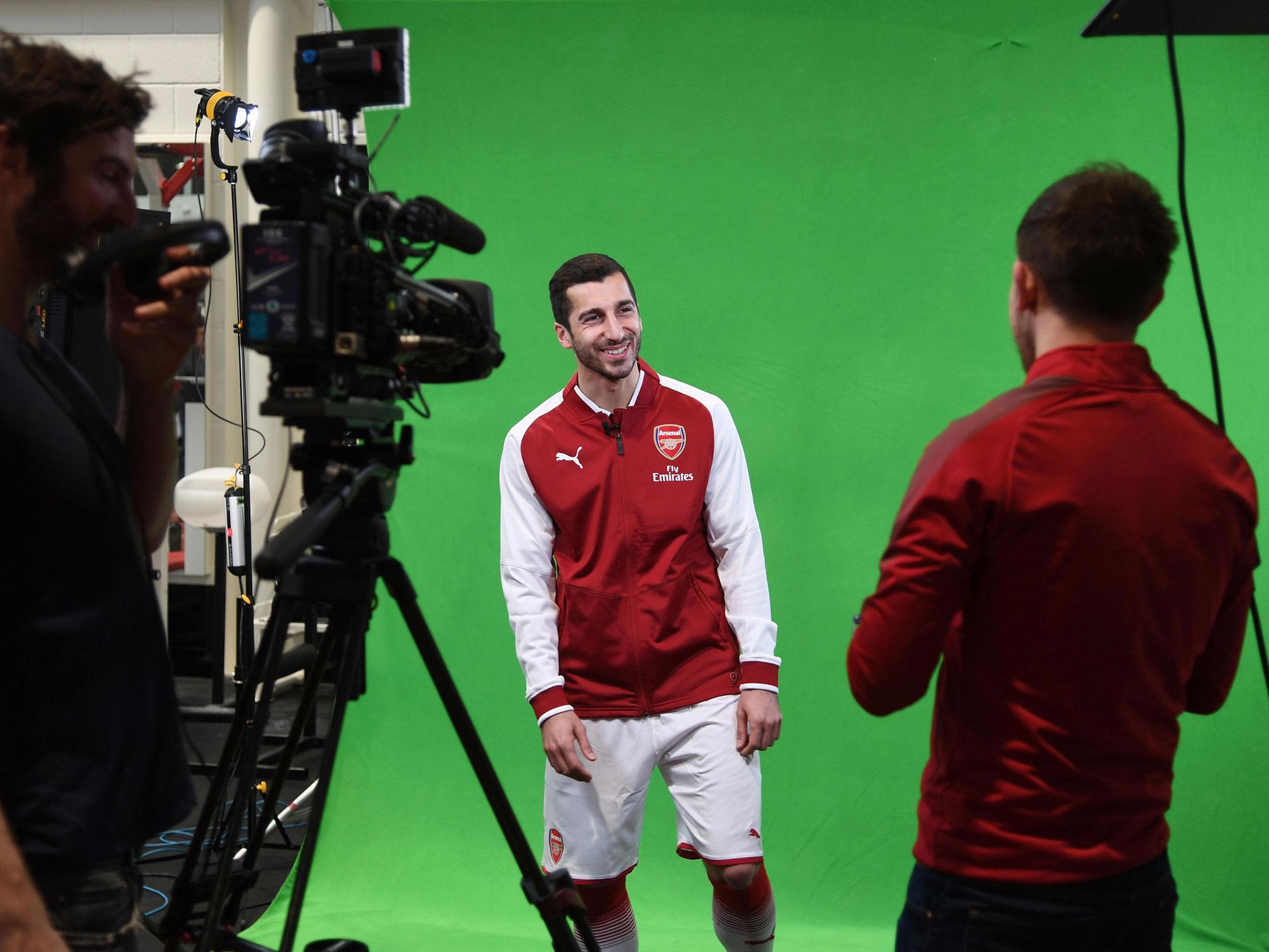 Henrikh Mkhitaryan was confirmed as an Arsenal player on Monday