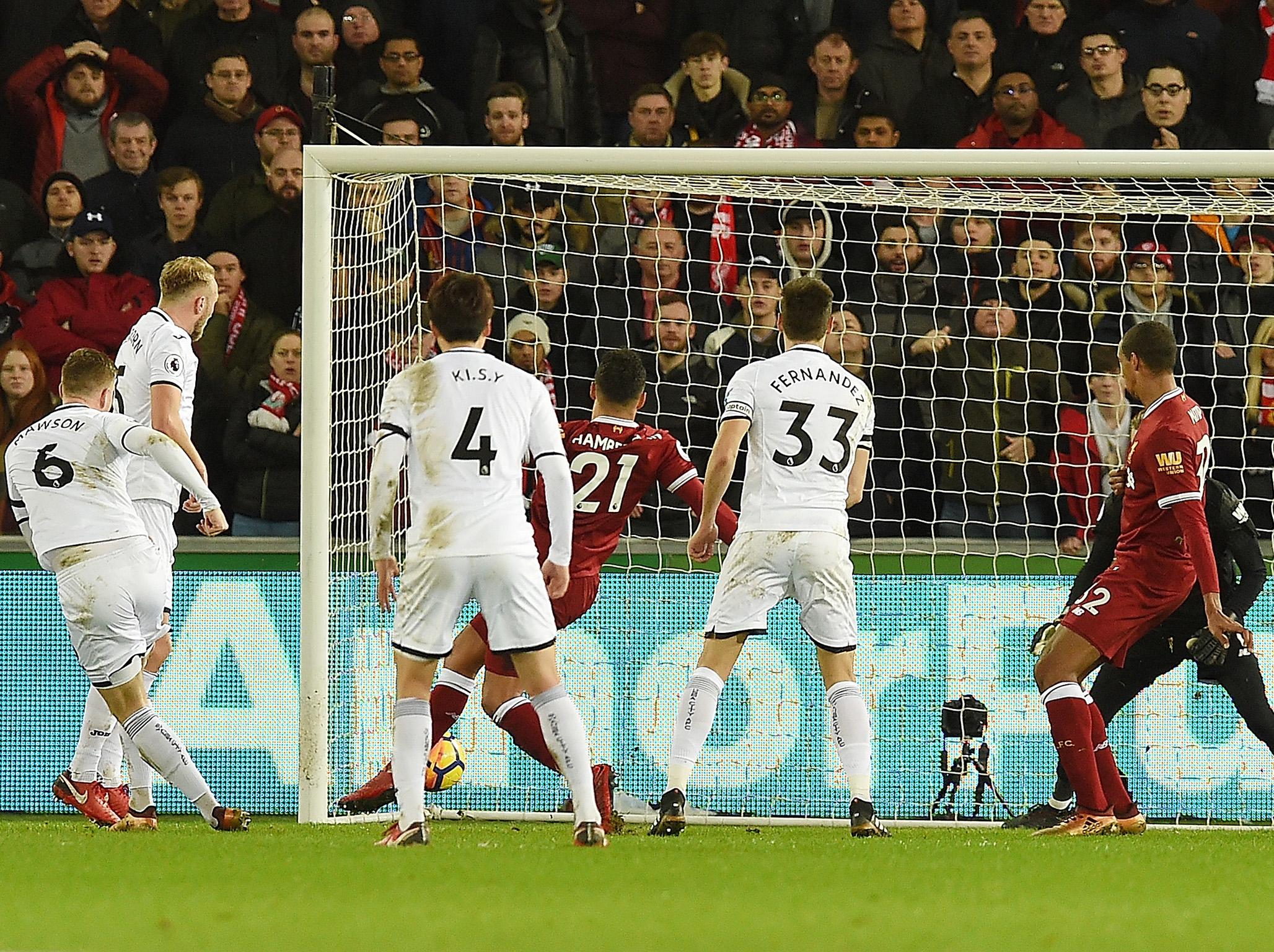 &#13;
Alfie Mawson slammed the ball past Loris Karius (Getty)&#13;