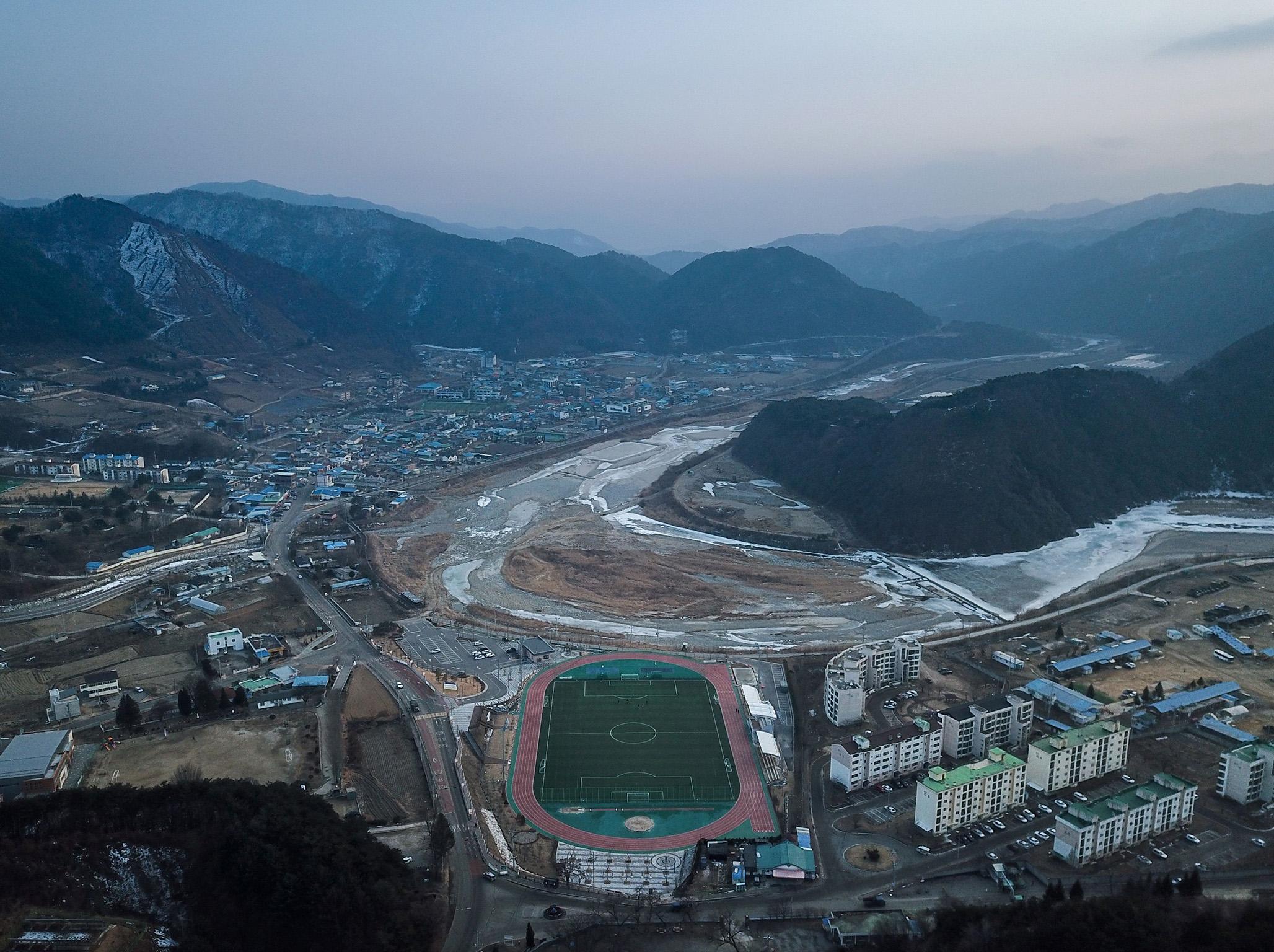 Haean-Myeon, a small military town on the edge of the demilitarised zone