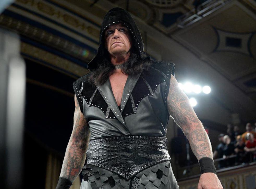 The Undertaker in action at the Manhattan Center