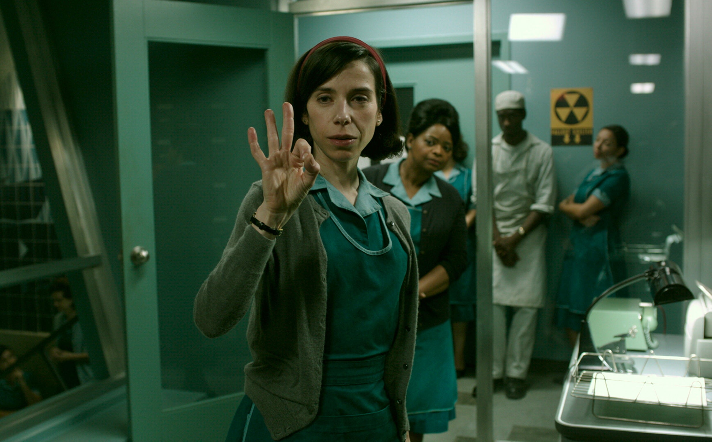 Sally Hawkins and Octavia Spencer in the film 'The Shape of Water'