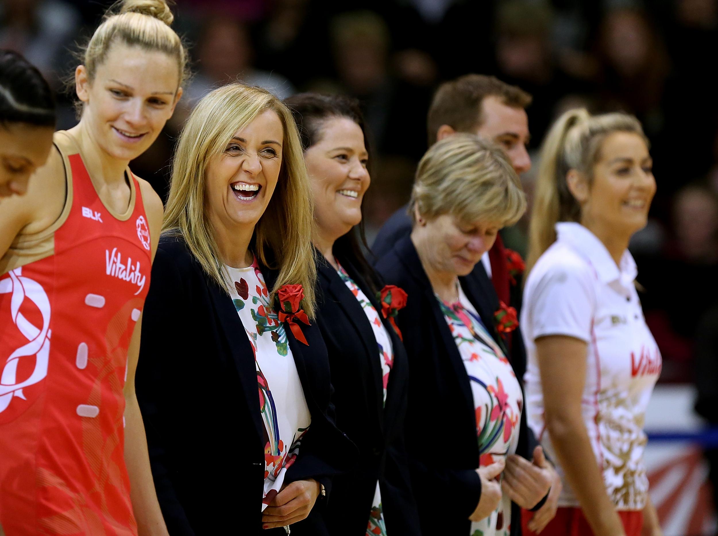Tracey Neville coaches the England netball team