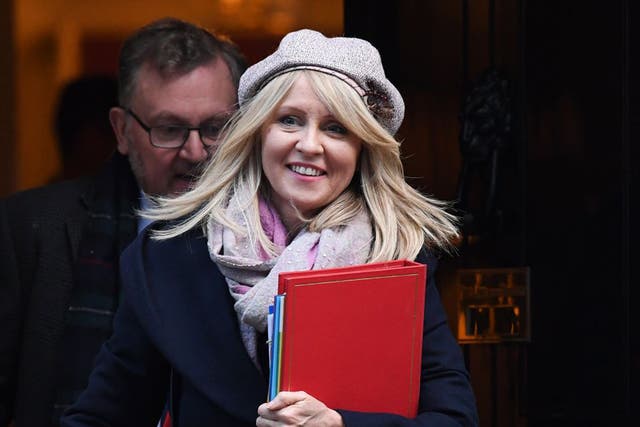Esther McVey conceded there was ‘no point’ in fighting publication any longer