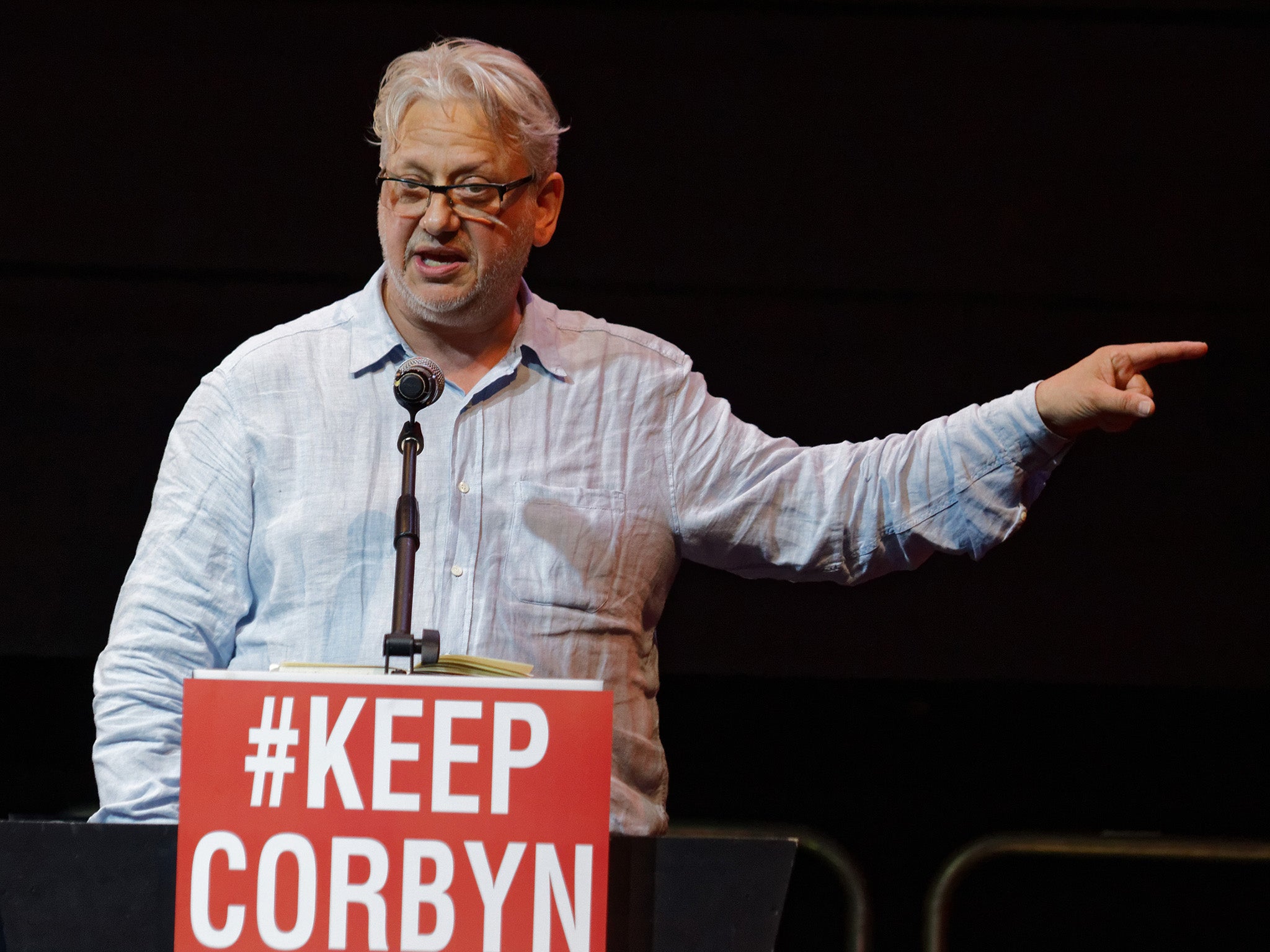 Momentum founder Jon Lansman during Jeremy Corbyn's second leadership battle