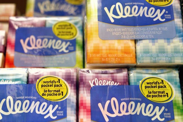 Kleenex is among the personal care giant's brands