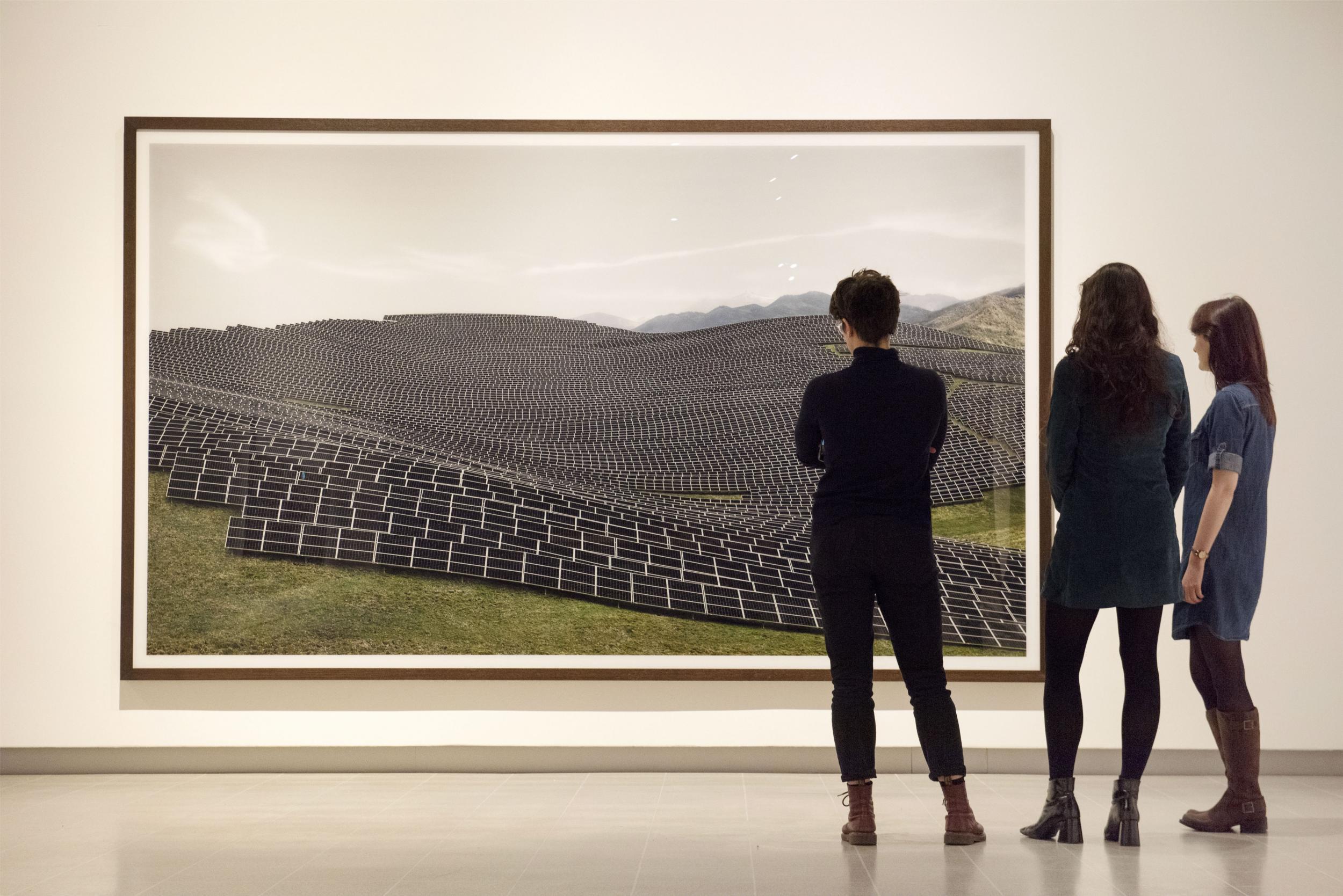 Gursky’s large-scale photographs at London’s Hayward Gallery?include ‘Les Mées’, 2016 (Linda Nylind)