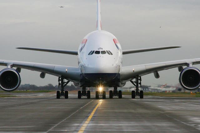 Where next? British Airways Airbus A380 at Heathrow