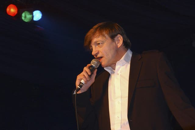 Mark E. Smith of The Fall performs. Credit: Jim Dyson/Getty Images.