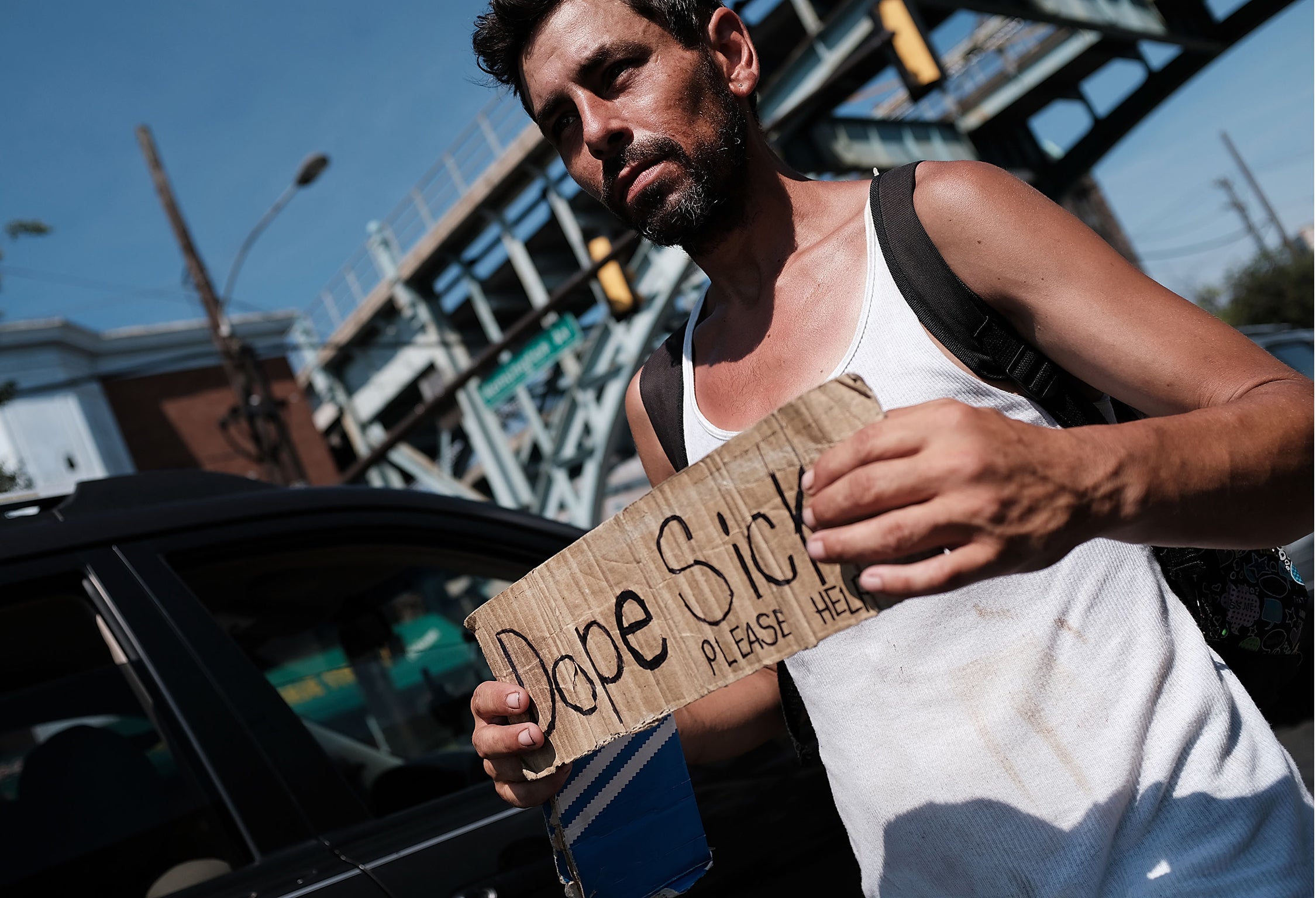 A heroin addict seeks help in Kensington, Philadelphia
