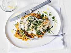 Pan fried chicken with sweet potato mash and gremolata, recipe