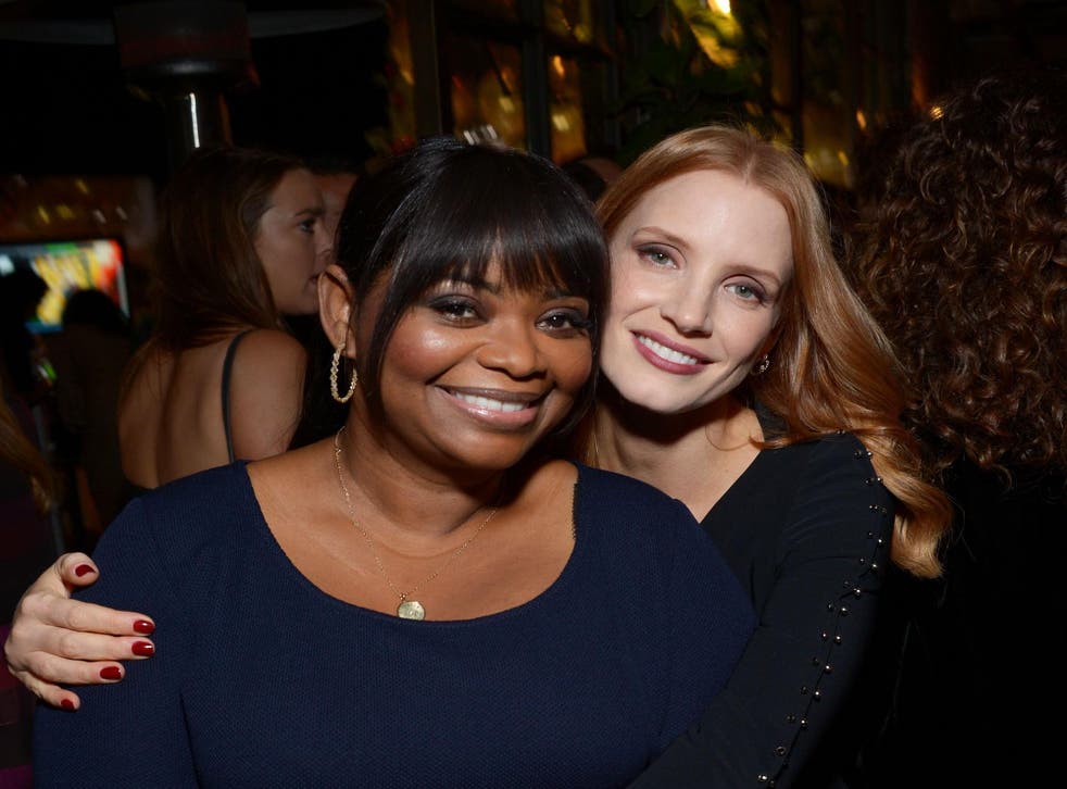 Octavia Spencer and Jessica Chastain, who both appeared in The Help