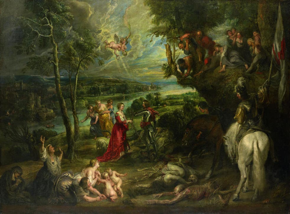 Peter Paul Rubens (1577–1640), 'Landscape with St George and the Dragon', 1630–35