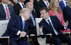 Macron gets Davos crowd laughing with climate change dig at Trump