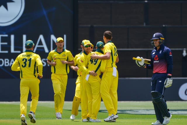 England slumped to defeat in Adelaide after a well below par batting display