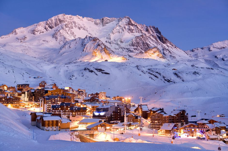 Val Thorens is the highest ski resort in Europe