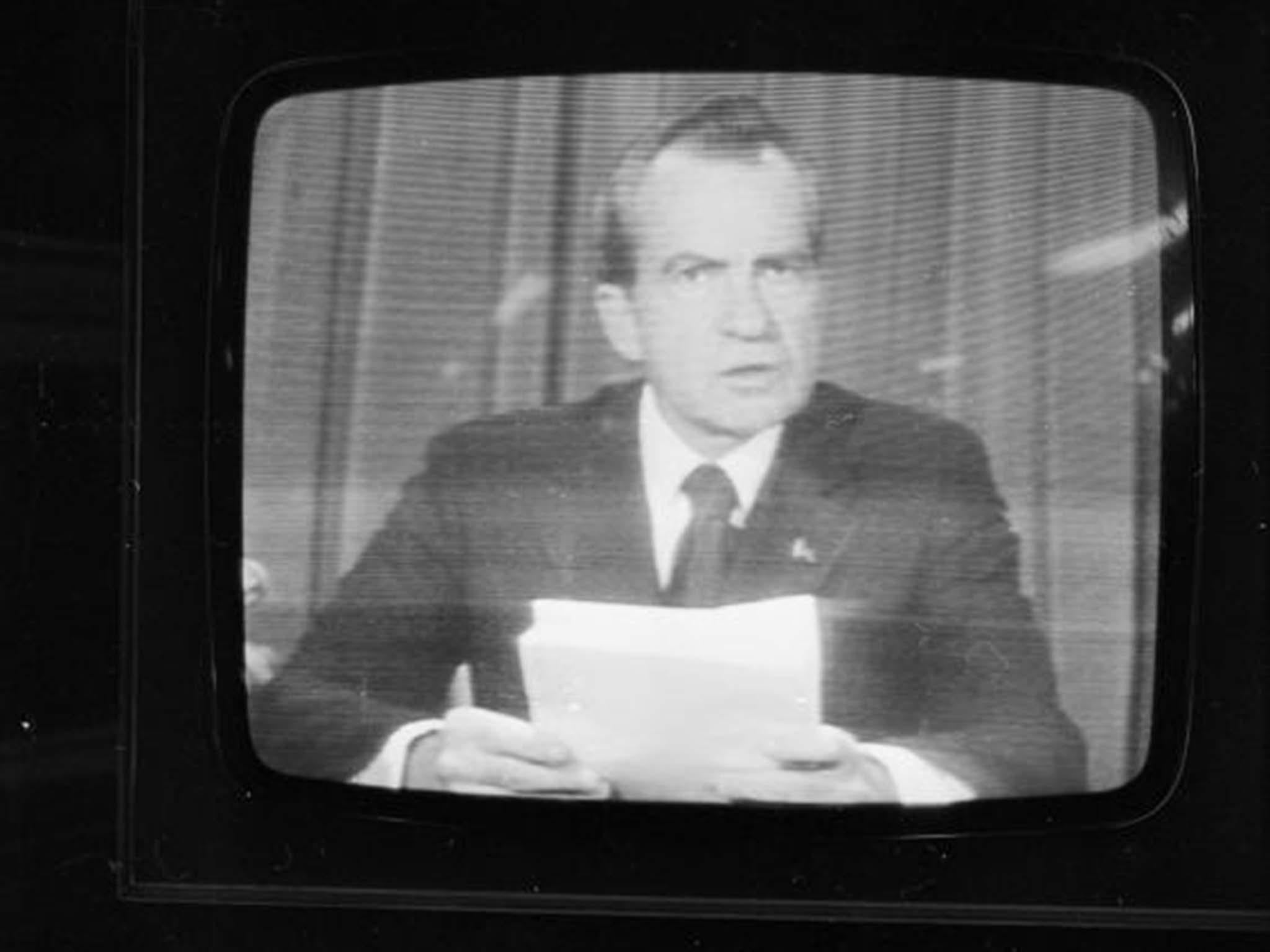 Richard Nixon was forced to publish transcripts of White House tapes in 1974, with profanities replaced with ‘expletive deleted’