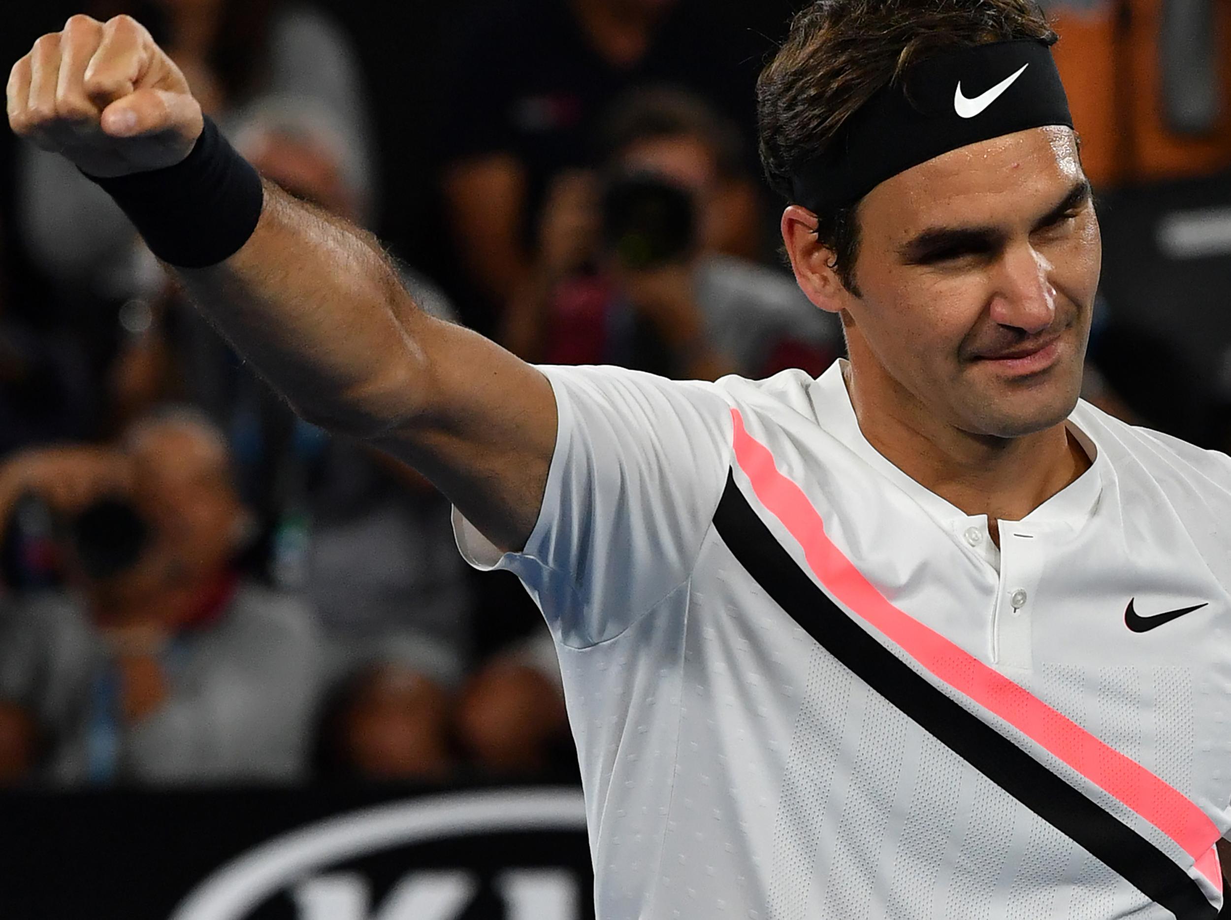 Federer is aiming for his sixth title in Melbourne