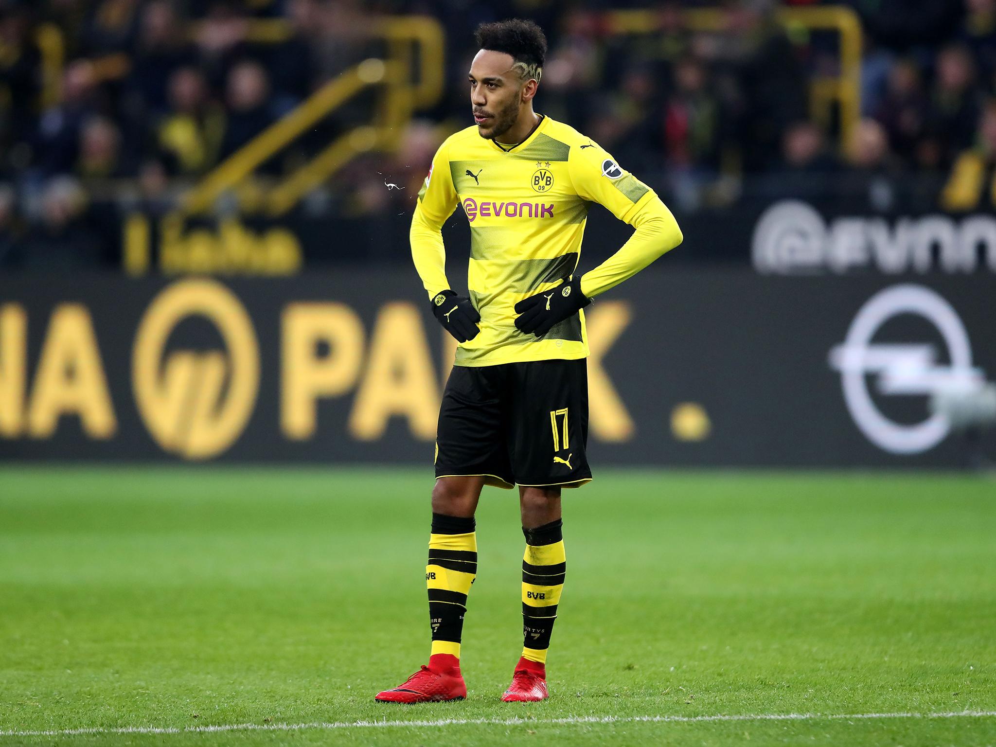 Pierre-Emerick Aubameyang remains a Borussia Dortmund player despite negotiations between the club and Arsenal