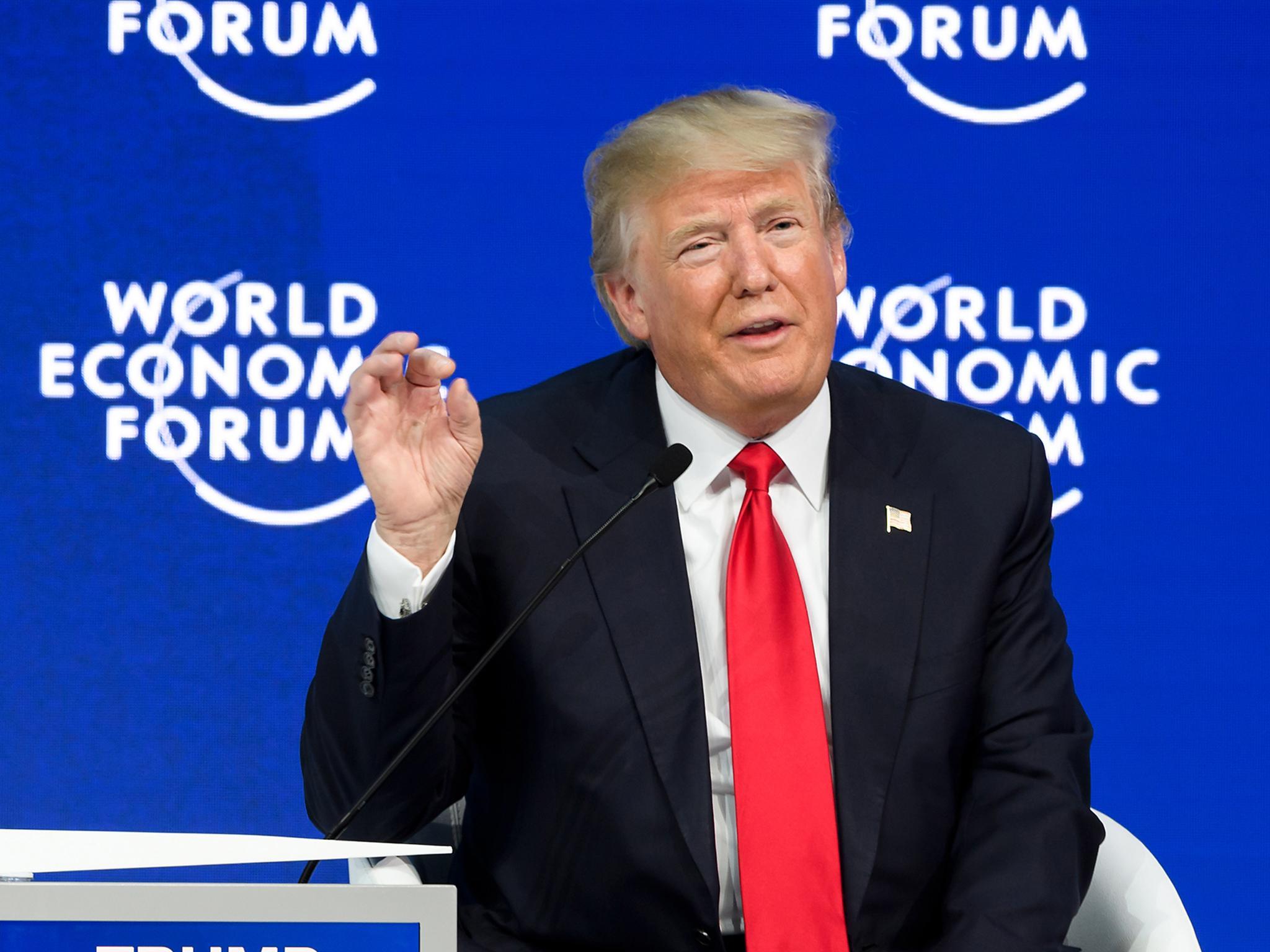 <p>US president Donald Trump is due to speak at the 2026 World Economic Forum in Davos, Switzerland, on Wednesday</p>