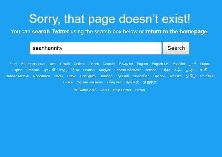 The Fox News host's Twitter account appeared to have been deactivated