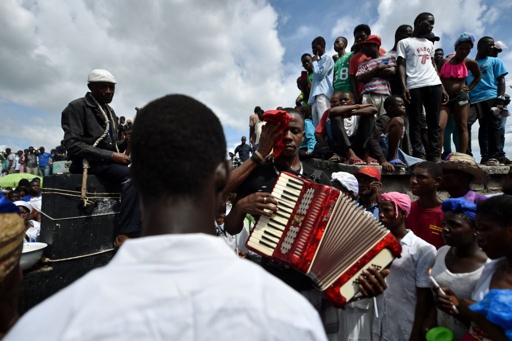 A vodou ceremony in Cite Soleil, near Port-au-Prince (AFP/Getty)