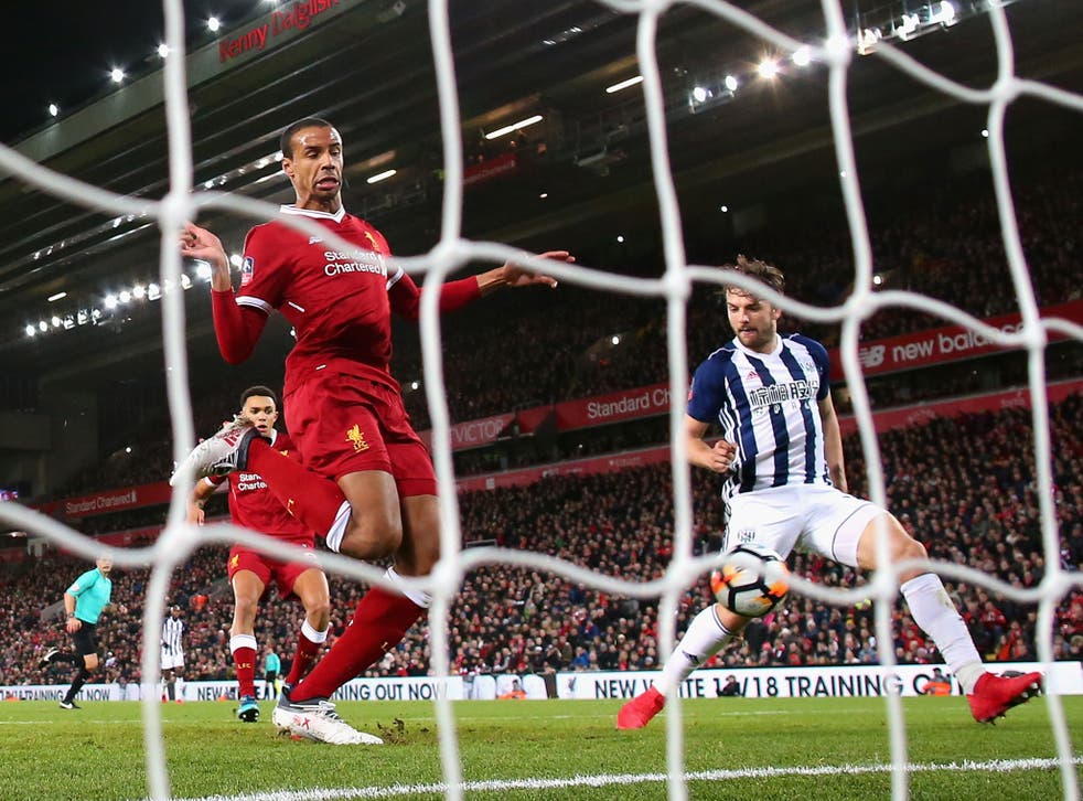 Liverpool defender Joel Matip's own goal at the end of the first half proved decisive