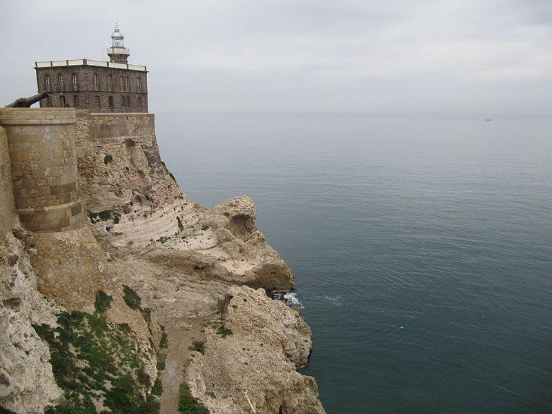 El Faro de Melilla, the lighthouse of the Spanish enclave city on the Moroccan coast