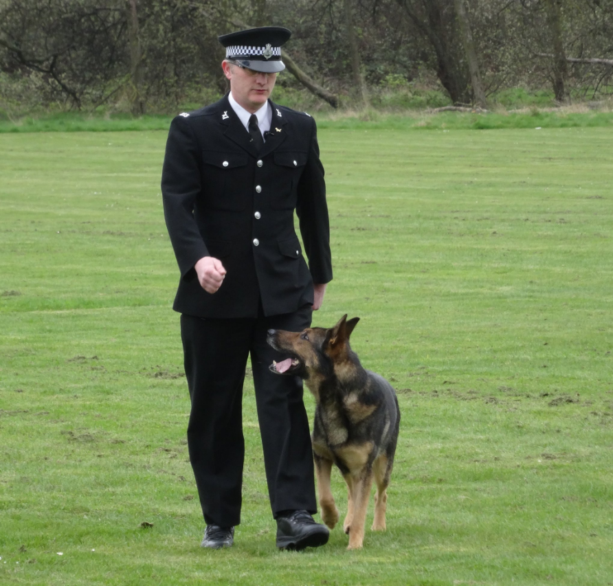 PC Dave Wardell with Finn
