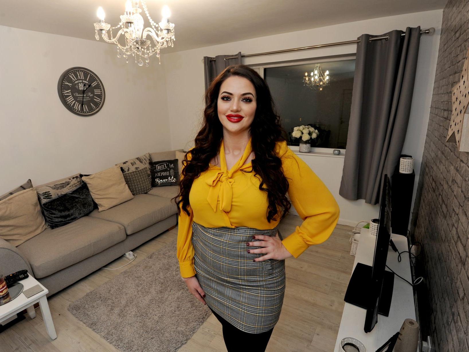 Jennie Crockart 21, from Yate in Bristol bought her first home independently last year just a month after she turned 20